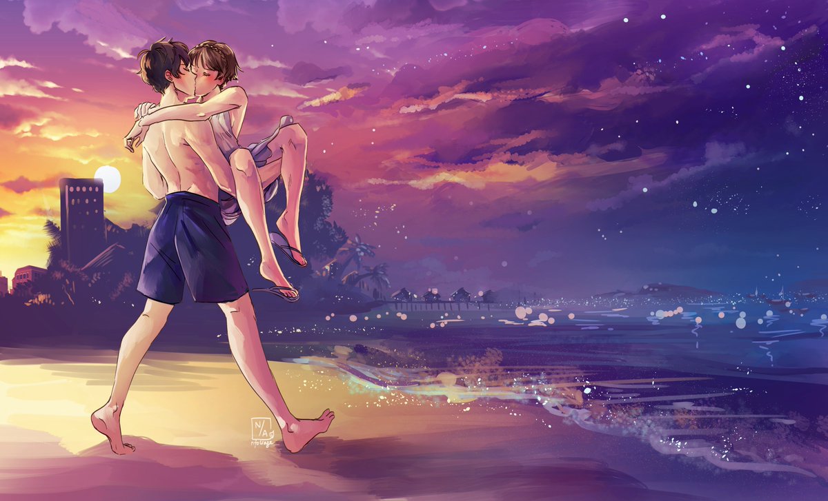 Shumako kiss on the beach | Persona 5 makoto, Persona 5, Persona 5 memes