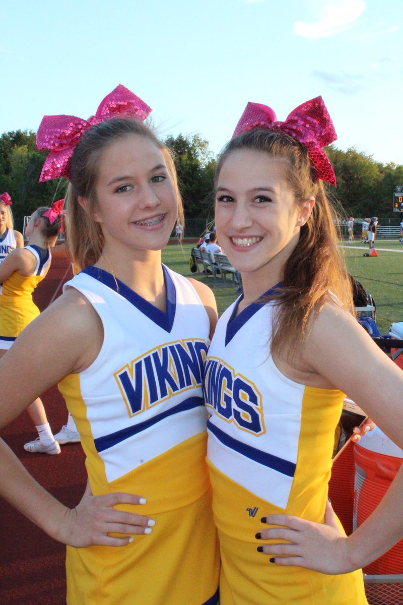 2011_19_FHCheer's tweet photo. Cheer sisters! 💕 Varsity Freshman Meghan and Senior Brianna! https://t.co/eMfX8iA92g