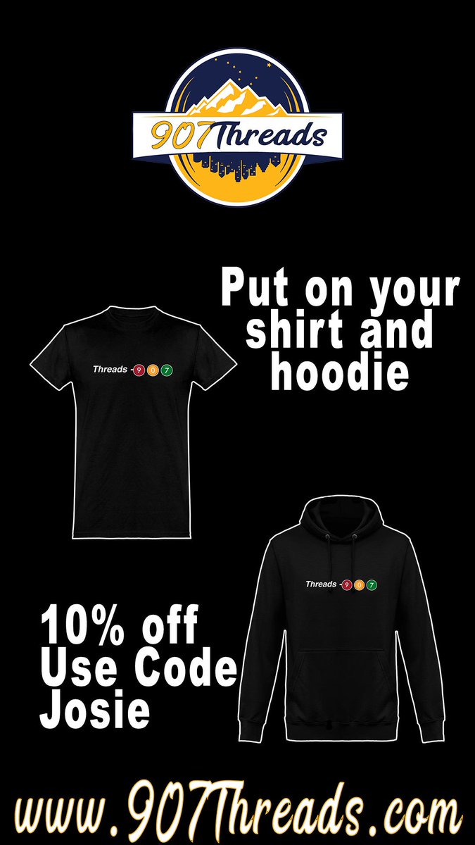 Threads907's tweet image. Buy a shirt and hoodie together for the kids!
#907threads