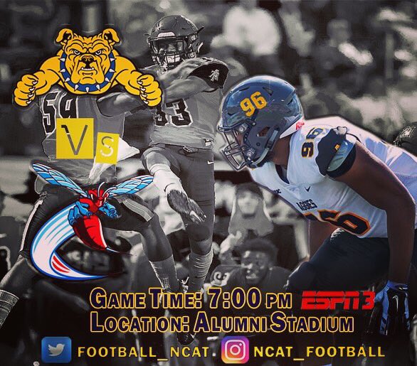 NCATFootball's tweet photo. Tune in!! 🏈🔥 https://t.co/INnNefvJo8
