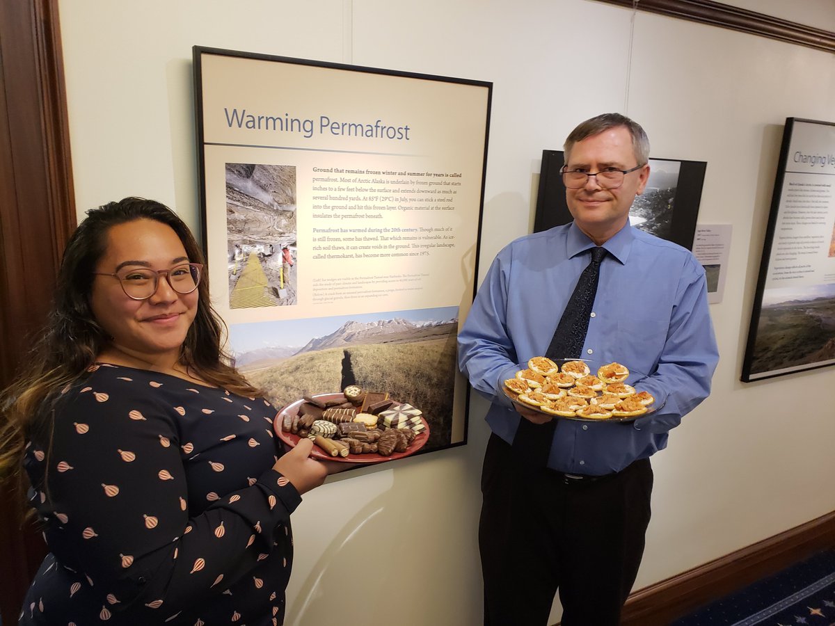 We're getting ready for #Juneau's #FirstFriday with UAF exhibit on #climatechange. Thanks to #ASMI for the smoked salmon we'll serve to our guests in #Alaska's state capitol. 4:30PM-6:00PM Open to the public.