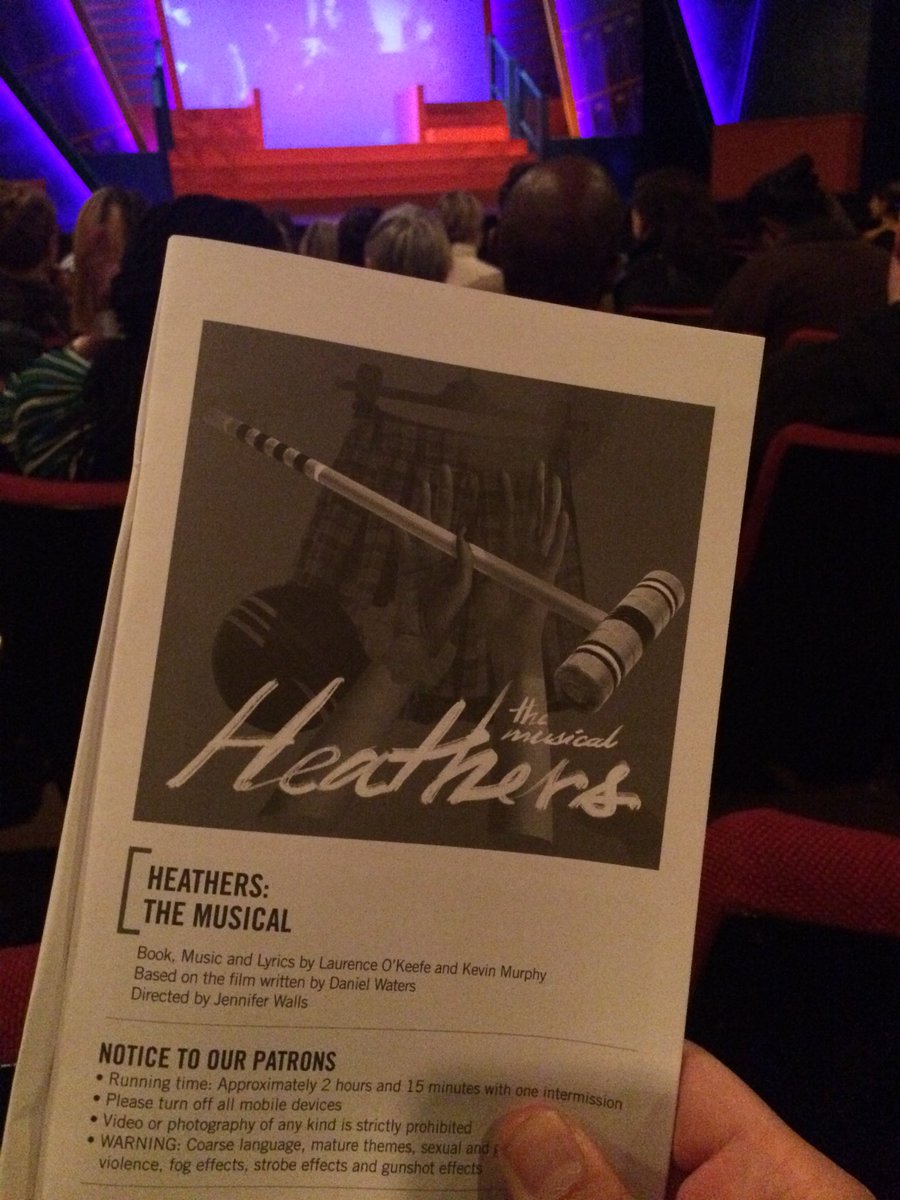 At <a href="/HHTheatre/">Hart House Theatre</a> for HEATHERS THE MUSICAL directed by the multitalented <a href="/Jeni_Walls/">Jennifer Walls</a> !