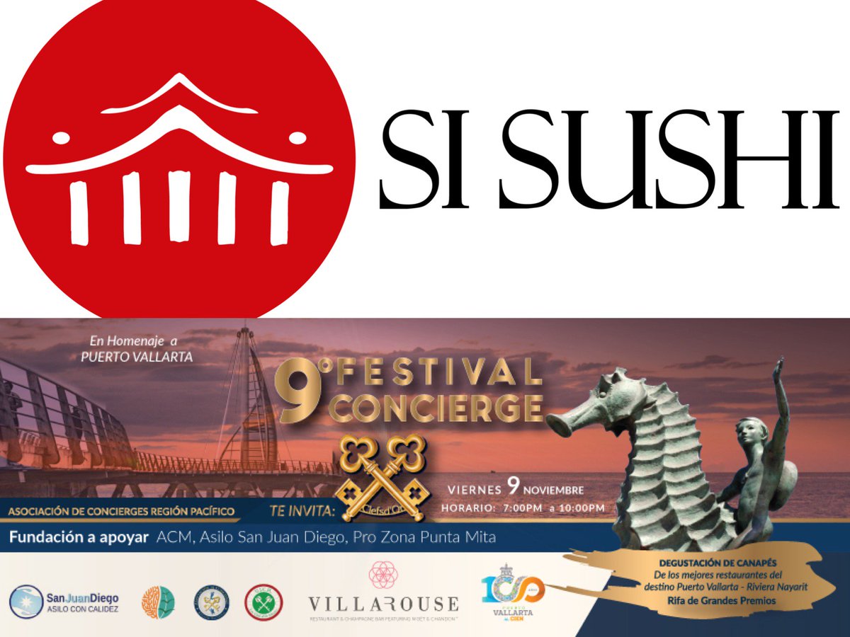 ACM_RP's tweet photo. Quien dice yo 🙋🏻‍♀️🙋🏻‍♂️ para ir a cenar a Si Sushi Punta Mita 
Presente en la Rifa de Grandes Premios en este 9 Festival Concierge
#FestivalConcierge #FC2018 #YourKeytoEverything #YourKeytoMexico #ACMRP #AsiloSanJuanDiego #HomenajeaVallarta #PuertoVallartaRivieraNayarit https://t.co/OGeegRhXGw