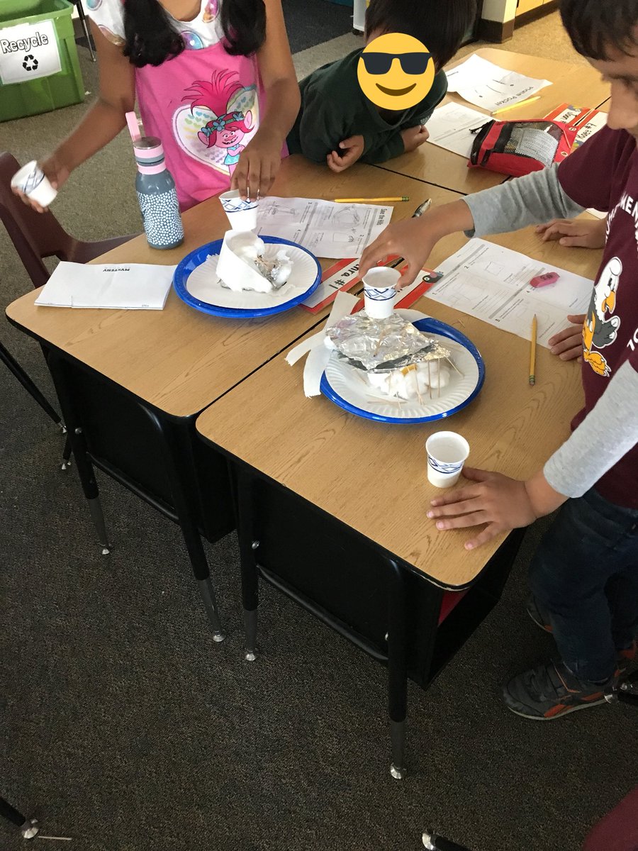 CBurden10A's tweet photo. We love Fridays and #MysteryScience! Learning about erosion and how to stop a landslide.  @MysterySci #PUSDedu https://t.co/Rvlj3NUNrY