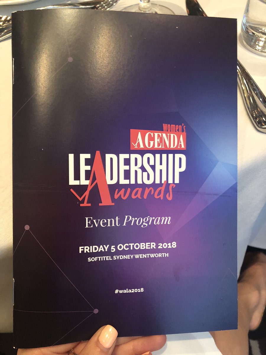 CaitlinLBrookes's tweet photo. It was so inspiring and empowering to be amongst fierce women yesterday at the women’s agenda leadership awards. Wise words from @sandra_sully to be the most genuine version of yourself. Thanks @HallandWilcox. #WALA2018 https://t.co/GYUCBYS9cN