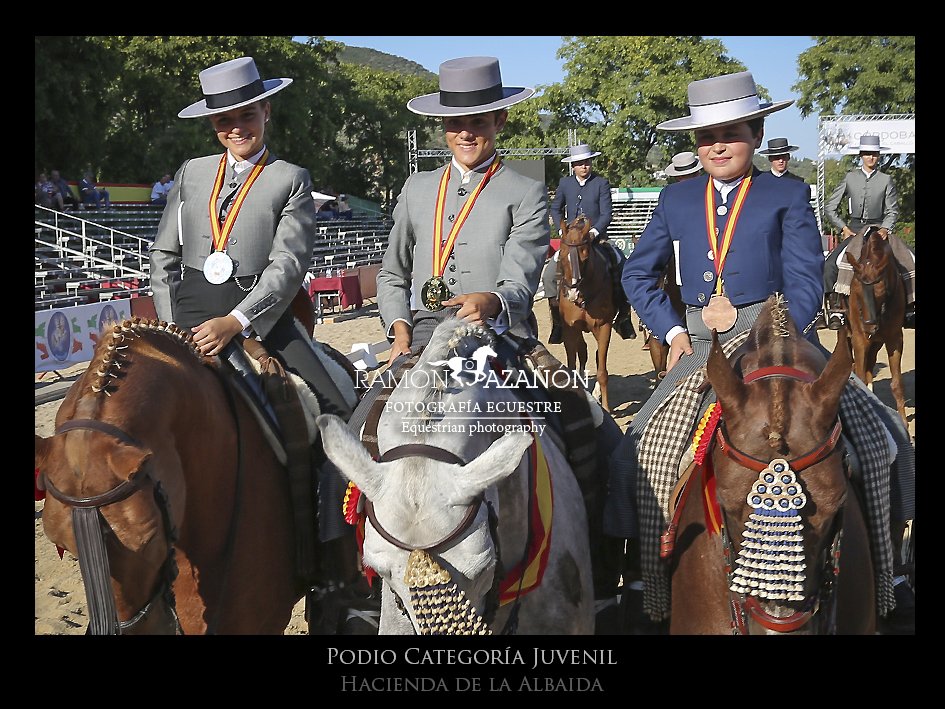 ramonazanon's tweet photo. Los jinetes Alfonso Martín, Pedro Álvarez y Luis Manuel Brenes, se proclaman campeones de España 2018 de Doma Vaquera en las categorías Juvenil, Juvenil 1 Estrella y Jóvenes Jinetes, respectivamente @halbaida  @domadecampo https://t.co/1iLx499F84