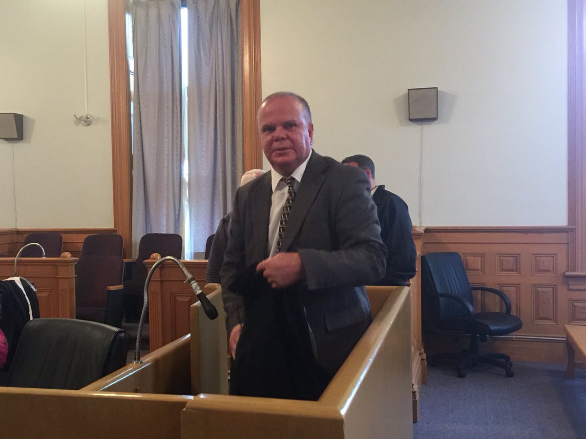 vocmvocm's tweet photo. (It turns out I didn’t hit send on this tweet. #latenow) The jury have concluded and are gone to the hotel for the night. Deliberations in the Mark Rumboldt attempted murder trial resume at 9a.m. tomorrow morning. I’ll be on jury watch. @VOCMNEWS https://t.co/4jwJjRzFbY