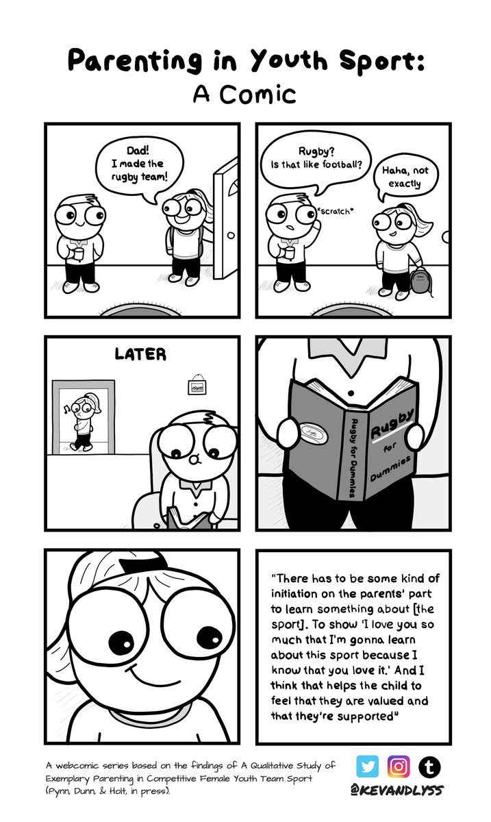 srpynn's tweet photo. A big part of supporting your kids in sport is understanding their experience... This might mean learning about a sport you don't know much about! Thank you #sportsparents for showing your children how much you love and support them! Webcomic Part 3: #PISW #ParentsinSportWeek2018 https://t.co/HRwBdUrEsZ