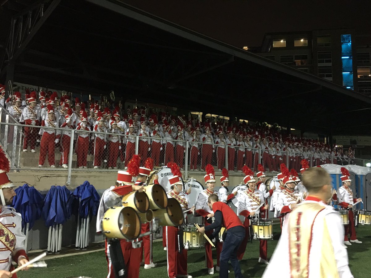 DougBush2's tweet photo. The CMB is set and ready to rock Breese Stevens Stadium. #CMB2Madison #DB2Madison @unlbands https://t.co/CJkZHQo42t