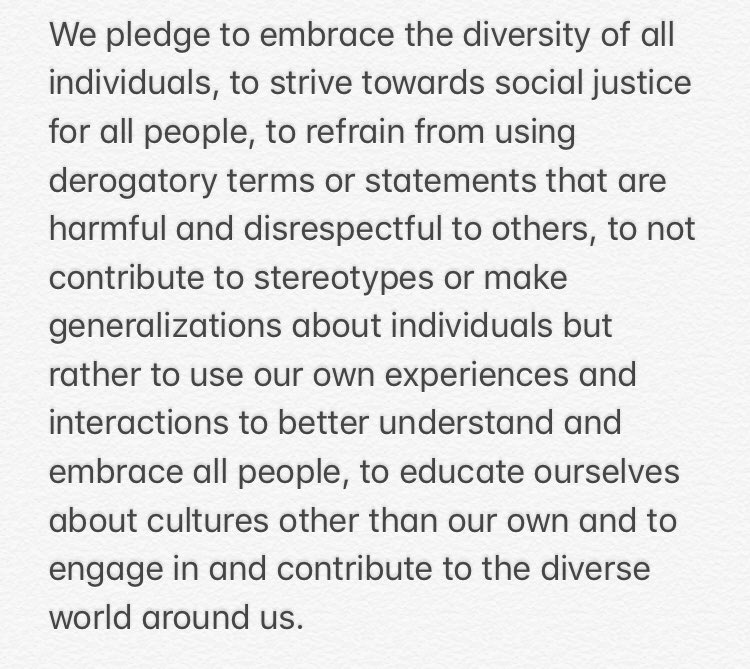 lafayetteTF's tweet photo. 5th and final day our team Pledge and individual pledges to honor this pledge. What is your pledge? #ncaainclusion #imaleopard https://t.co/a2oNmxGMaw