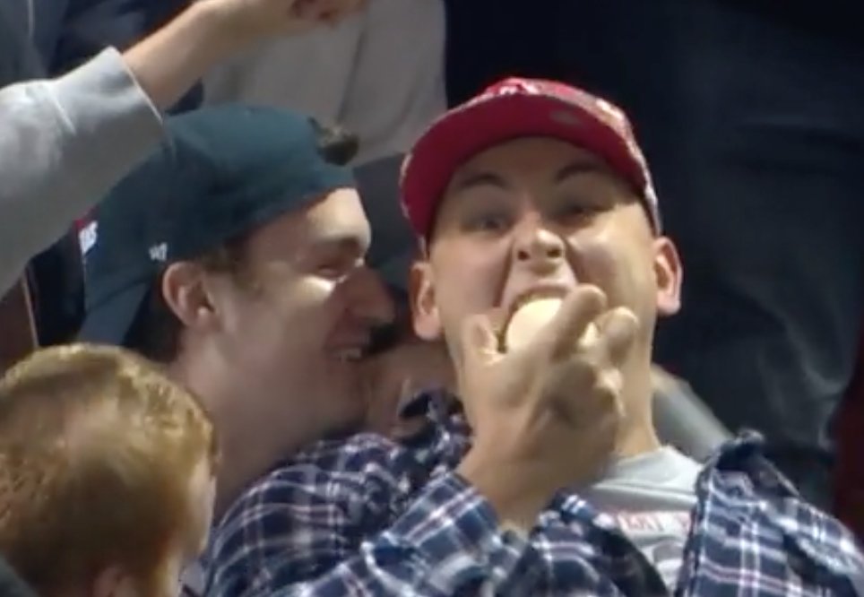 Some sober fans at Fenway Park tonight
