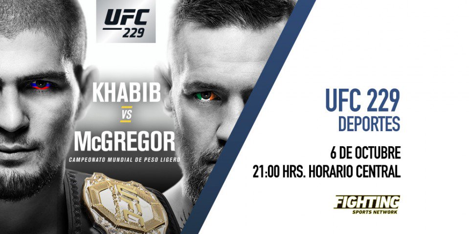 Un gran enfrentamiento: 'Khabib vs McGregor'.
Una meta: el título ligero de la UFC.
Un canal: @FSNetwork.
¡Este sábado 6 de octubre! 👊🏻 https://t.co/3SejakZCYL