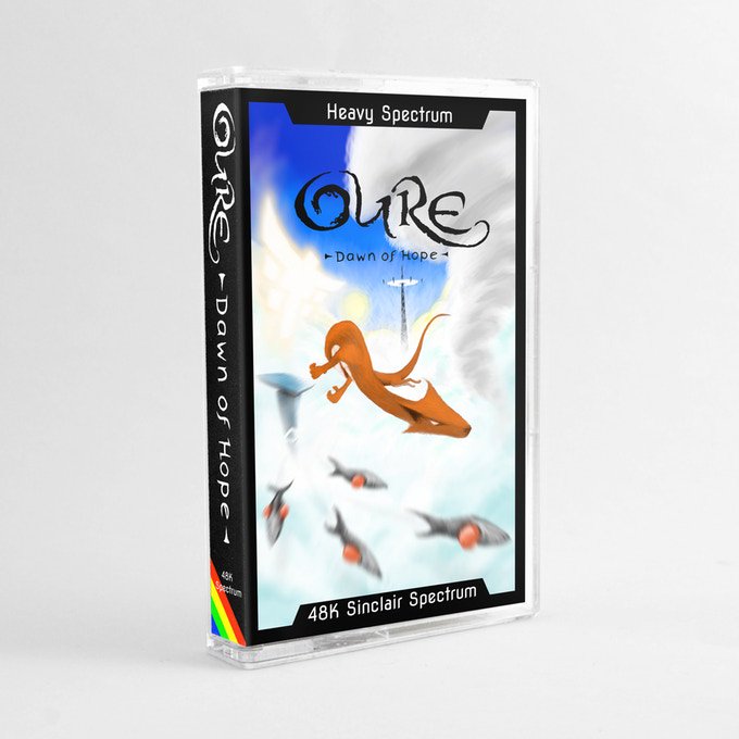HeavySpectrum's tweet photo. FINAL DAY!!!
Get "Oure: Dawn of Hope" on cassette for the ZX Spectrum.
Pledge on the "Crash 2019 Annual" Kickstarter!
50fps Parallax Scrolling goodness in 48K! 😊
 @Retro_Fusion #ZXSpectrum #RETROGAMING #CrashMagazine #Oure #48KSpectrum #OureDawnOfHope https://t.co/3lK86BTX4W https://t.co/1uXgEpAgdG