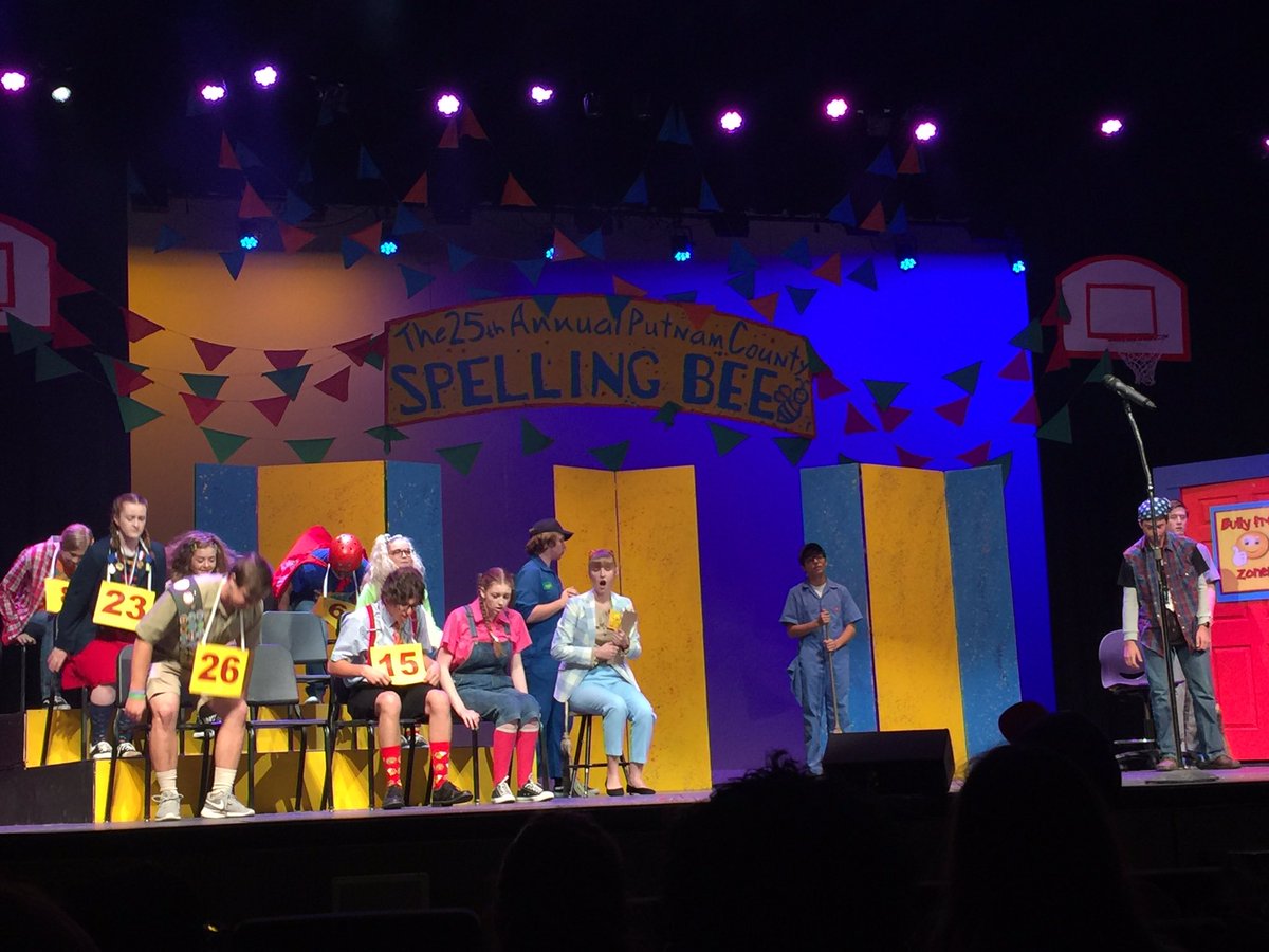 DrJeremyGlenn's tweet image. Great job by the theatre department tonight presenting &quot;The 25th Annual Putnam County Spelling Bee.&quot; Two more shows Saturday at 7PM and Sunday at 2:30PM. Come out and support GHS Fine Arts. These students have worked hard and it shows! #AwesomeShow  @granburyisd @GHS_PIRATES