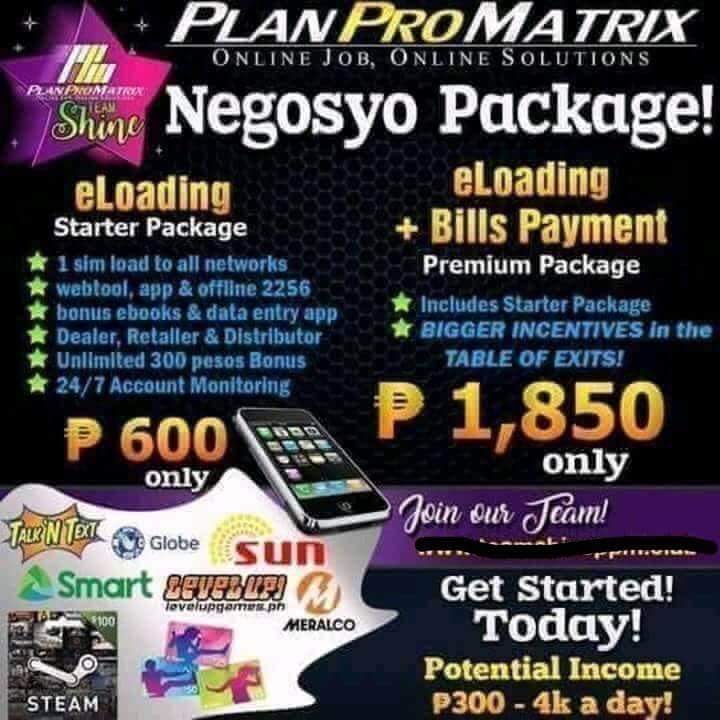 joemejust's tweet image. Sino pong gusto mag eloading sa lugar nila...dm nyo lng po ako... pwede din pong sim activation pr makapagload kayo...200.00 for sim activation..
#PlanProMatrix