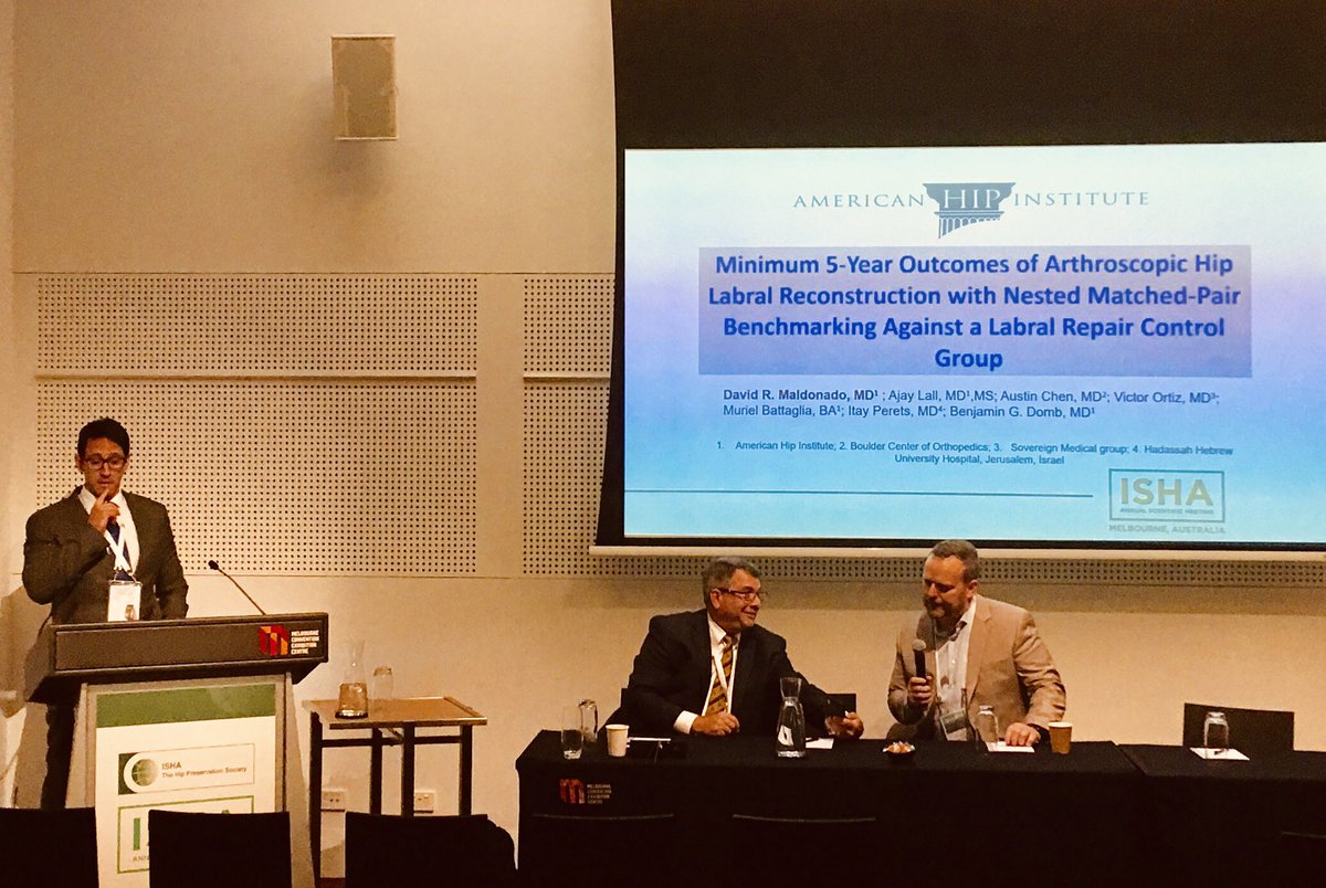 MaldonadoMD_'s tweet photo. Thanks @ISHASociety @ISHAnet for the opportunity, presenting @Hip_Institute mid-term results with artroscopy #labralreconstruction #hiparthroscopy #ISHA2018 https://t.co/FnvGvOTiMK