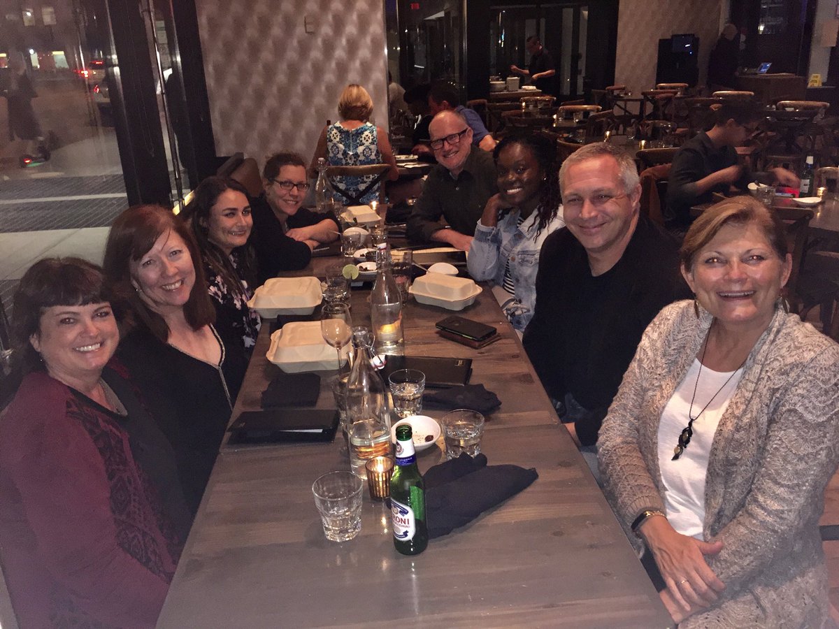 sharondmurray's tweet photo. Networking dinner + great school colleagues = awesome evening! #schoolhealth18 https://t.co/AJPsPSVvwl