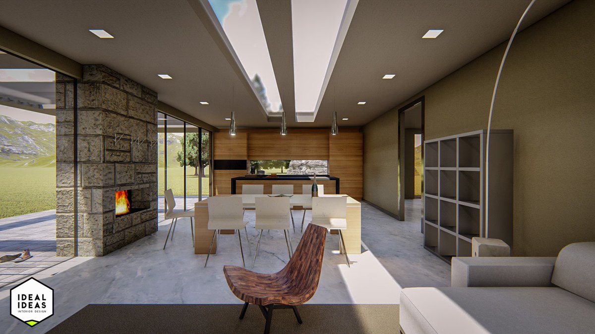 idealideasID's tweet photo. Single storey modern bungalow design. https://t.co/F3J9hRnTQm