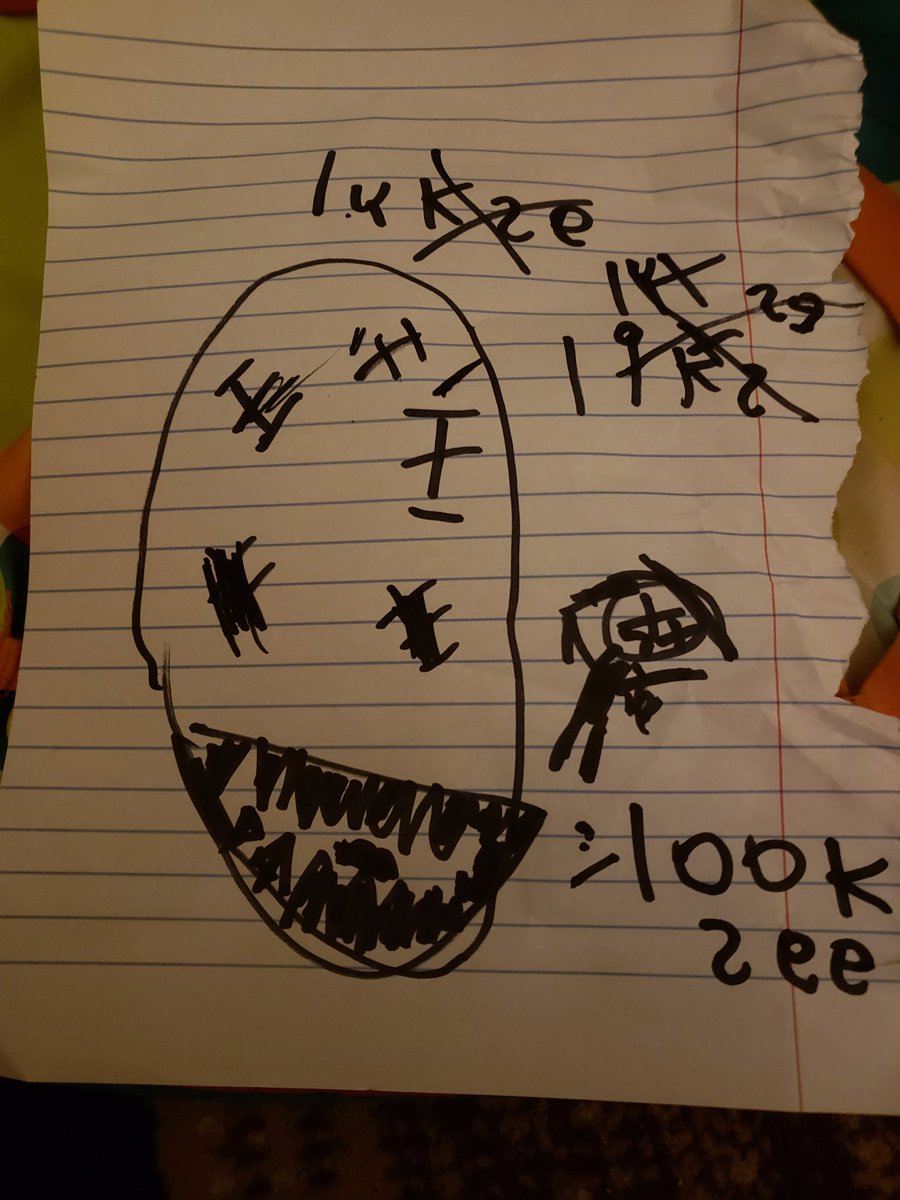 bro_shawna's tweet image. My 7 year old said she was going to draw the #Looksee @CryptTV she saw it on @POiiSED YT. HERE IT IS