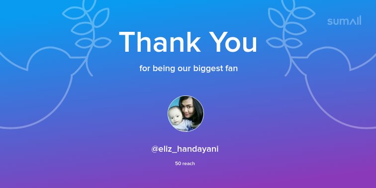Our biggest fans this week: @eliz_handayani. Thank you! via sumall.com/thankyou?utm_s…