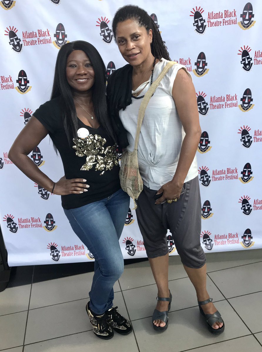 iamkimberlywebb's tweet photo. I had the opportunity to meet the talented &amp; beautiful #JudithScott You may remember her from Guess Who with Bernie Mac. She gave me really positive feedback about my performance! 😁🎭💛
#Theatre #Acting #MyPassion #Lines #ActorsLife #ABTF #Play #ABTF2018 #Actor #Actress https://t.co/fKRQl9ebG0