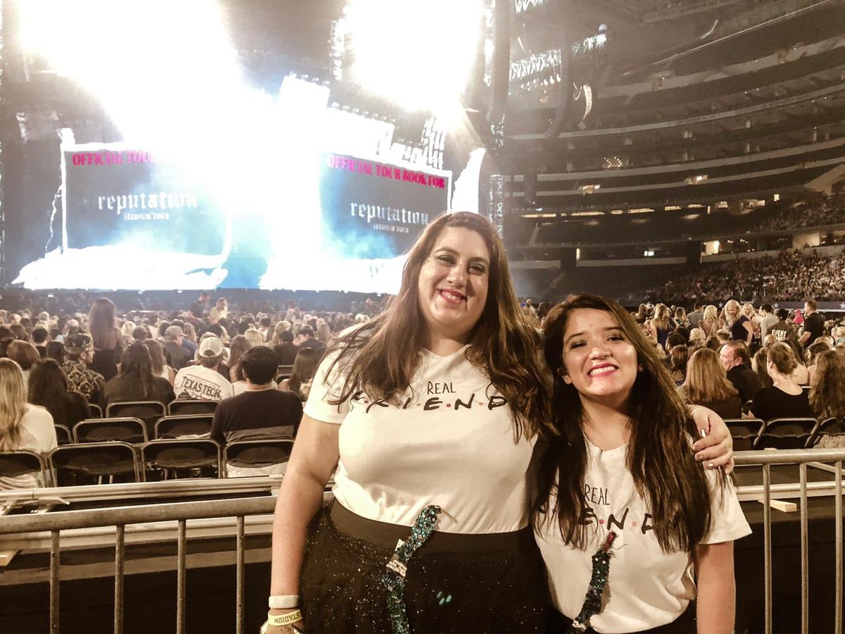 latinslovertour's tweet image. Latin Swifties CRISTY &amp;amp; PAO are ready for #repTourArlington! They came all the way from Mexico 🇲🇽 They’re in section N row 7 seat 3! Have fun!! #LatinSwiftiesOnRepTour @taylornation13 @taylorswift13 @QueensofTSHeart