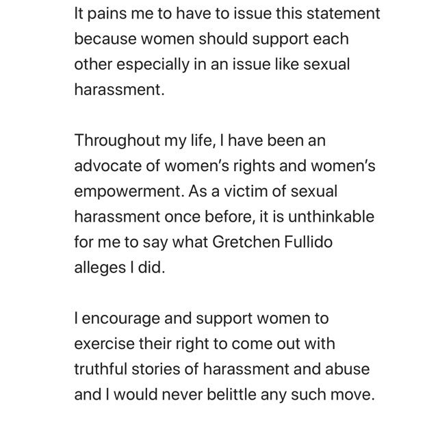 cesdrilon's tweet photo. My statement on the libel case filed by Gretchen Fullido. https://t.co/DTHCDIYoCm