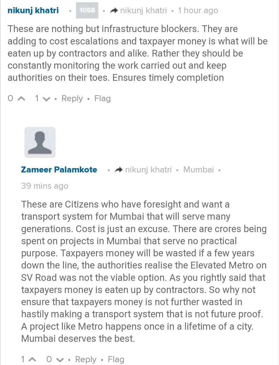 I think skeptics deserve rainchecks by people who actually want progress. See image 2.

#GoUnderground #Mumbai #Metro