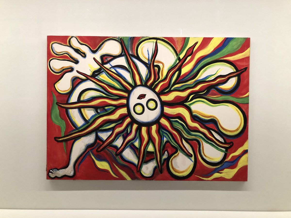 岡本太郎の最後の作品(未完成)、 #雷人 。80歳以上になっても作って