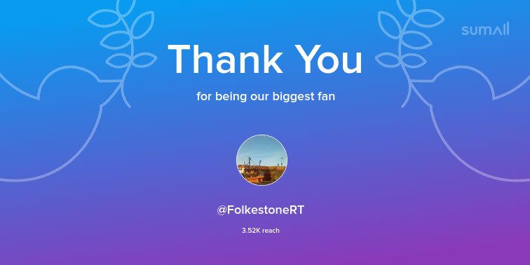 Our biggest fans this week: <a href="/FolkestoneRT/">FolkestoneRT</a>. Thank you! via sumall.com/thankyou?utm_s…