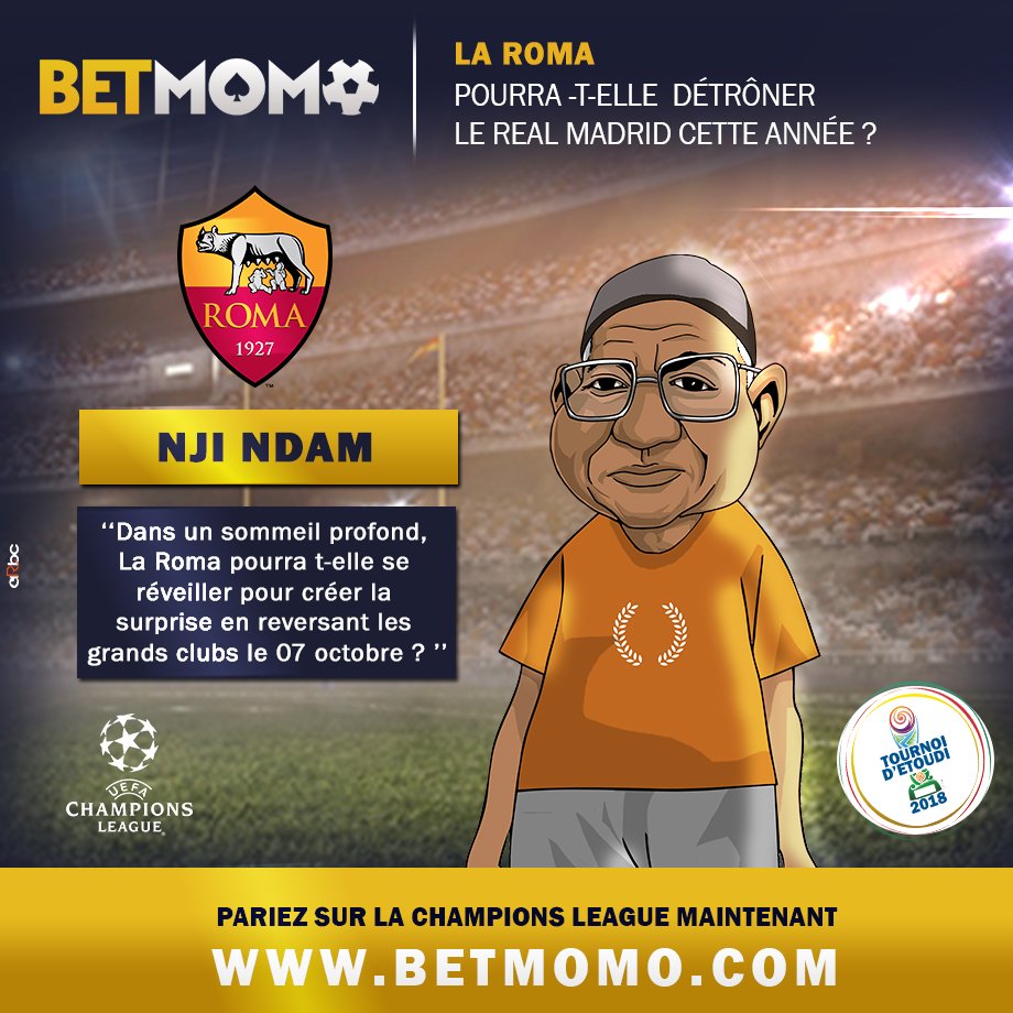 Apres 36 mois de règne (3 ans), le Real Madrid defend une nouvelle fois   son titre. Quelqu'un pourra t-il le faire tomber? Vos paris sur BETMOMO #Etoudi2018 #LDC