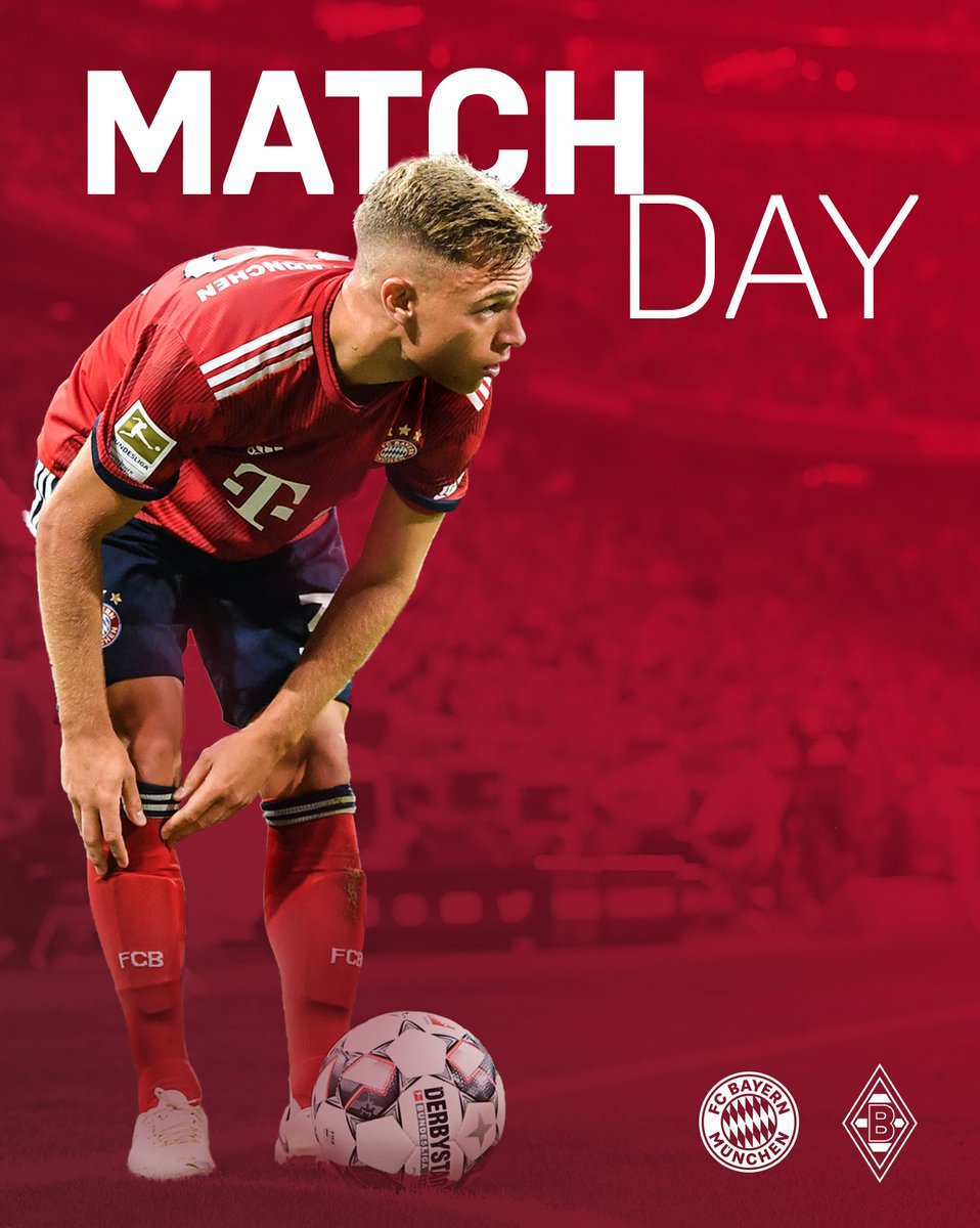 FCBayernEN's tweet image. It's Matchday! 🙌

We take on @borussia_en tonight at 18:30 (CEST)! 🏟️

Let's do this! 💪

#FCBayern #MiaSanMia