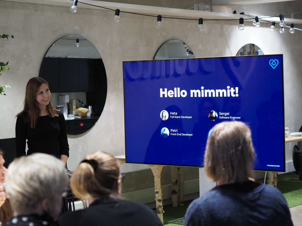 duunitori's tweet photo. Meillä on tänään talo täynnä ihania koodaavia mimmejä, joille tuotetiimimme jakaa oppejaan! #mimmitkoodaa https://t.co/EYQWuq2IZC