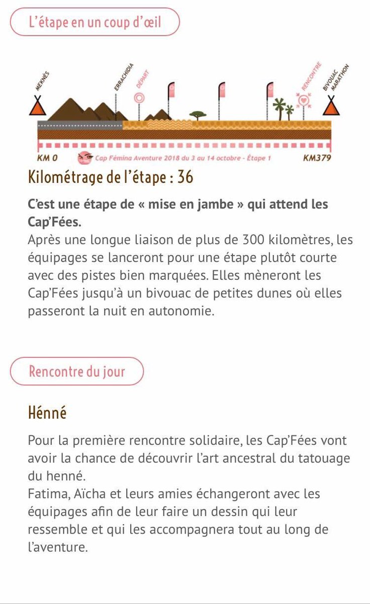 Dcap2018's tweet photo. L’étape du jour : le désert, un tatouage au henné et une 1ère nuit en autonomie.... https://t.co/vWridKFTFJ