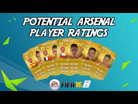 FIFA_Events's tweet photo. New post (POTENTIAL FIFA 16 ARSENAL PLAYER RATINGS - SANCHEZ, OZIL, KOSCIELNY AND ...) has been published on F ... - https://t.co/Tp2vi1LI8D https://t.co/dTbKePvJRZ