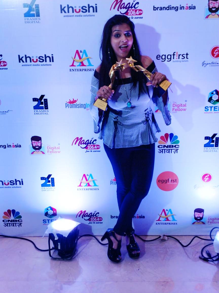 fm_tadka's tweet photo. Tadka Rj @bhaukaliladki won 2 awards at the #CNBC #ACEF award 2018 in mumbai. Won awards for best innovative social campaigns.
 
#BhaukaliLadki #RjDevangana #Awards #Mumbai #RadioJockey #FeelingProud #SocialCampaigns #JhakassMorning #FMTadka #SoundsGood https://t.co/08c9elLcXC