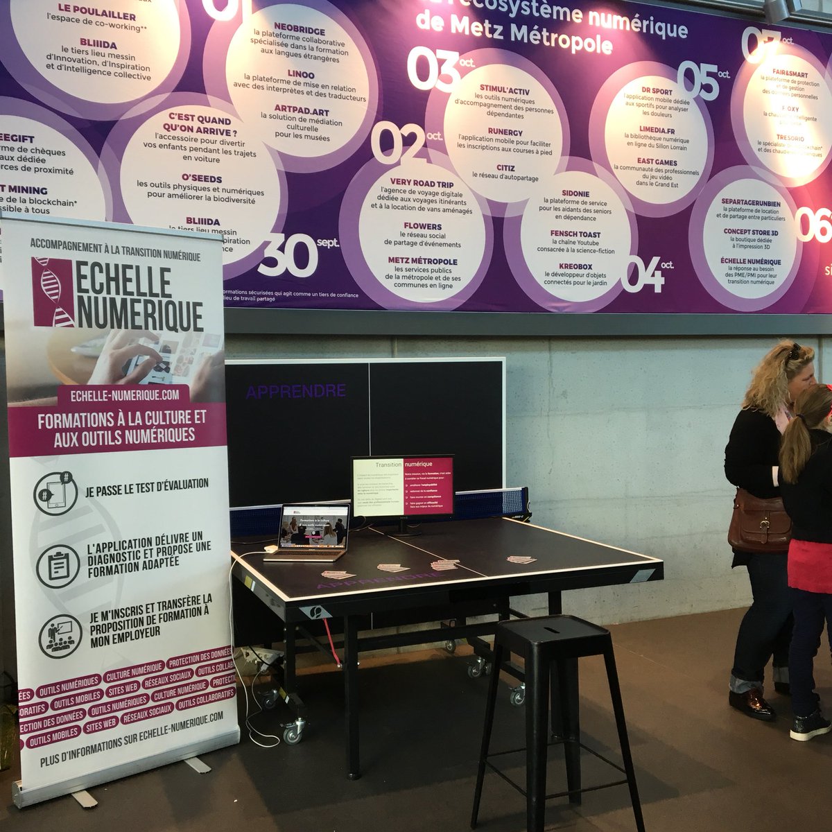 digital_level's tweet image. Ça #pulse pour Echelle Numérique présente jusqu’à 22h sur l'espace @Lorntech de Metz Métropole à la Foire Internationale de Metz. Venez découvrir nos propositions d’accompagnement à la transition numérique pour chefs entreprises et personnels. @TCRMBLIDA @GENumerique