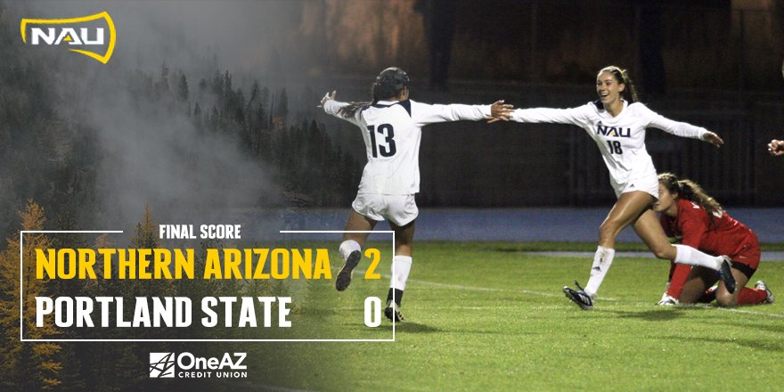 Final | NAU 2 - PSU 0
Terhune and Rivera lead offense to third Big Sky win!!

#NAUStrong⚒💪🌲 #BigSkySoccer #PackTheJack