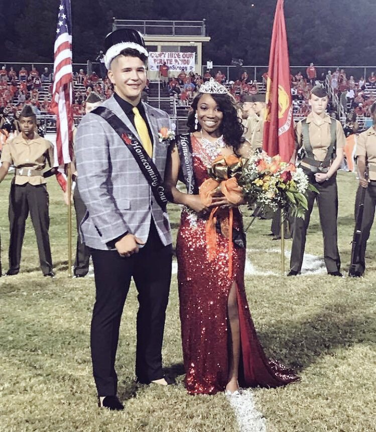 Congratulations to Rutland’s 2018 Homecoming Queen &amp; King!! 
Caprincesia Foreman and Mark Alcantar ✨✨✨