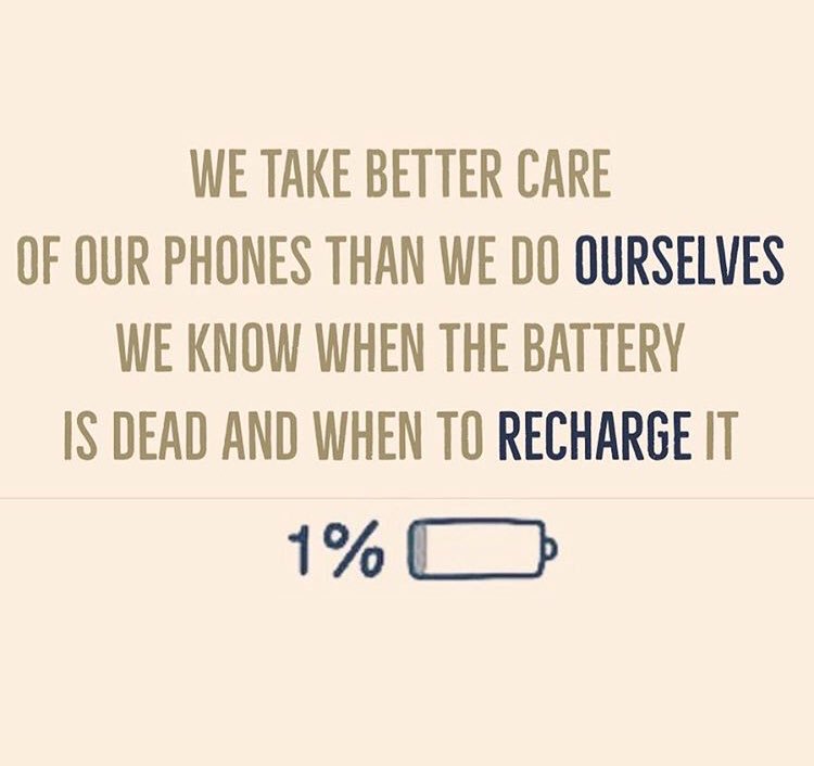 change_talks's tweet photo. If you feel like this, remember to take some time to recharge. If you do this to your phone when the battery is dying, are you doing it for yourself when your energy is low? Think about it..... self care!! https://t.co/e5jPBebChZ