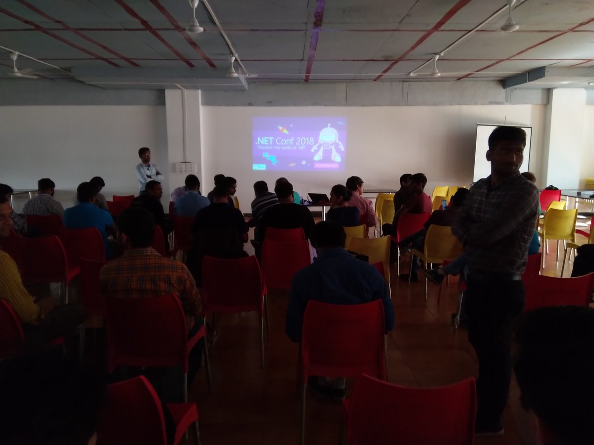 shubhamkatore's tweet photo. Attending .NET Conf 2018. @Anshsystems
#punedeveloperscommunity #dotnetconf2018 https://t.co/6A2nlHLBwB