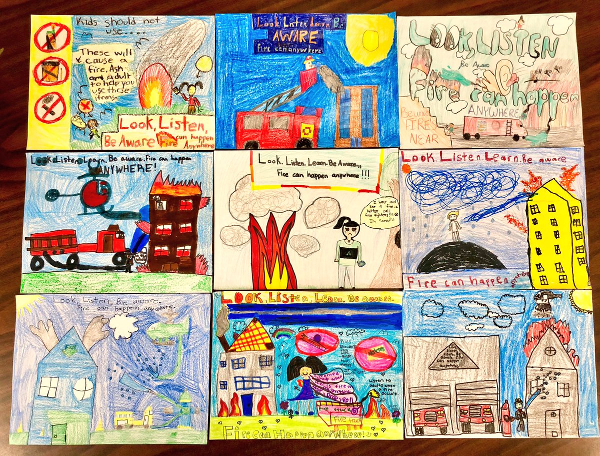 Fire Safety Poster Contest Winners