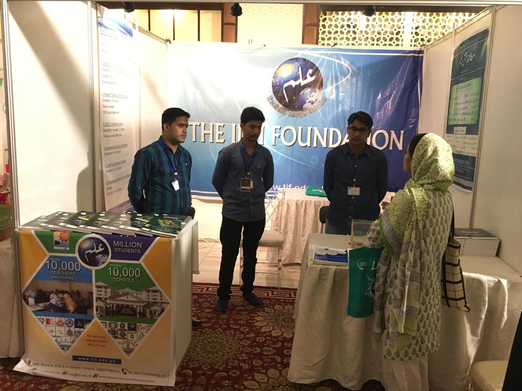 TIFQuranProject's tweet photo. The ILM Foundation (TIF) participated as Charity Partner in Journey of the Hearts Conference organized by Azaan Institute - Karachi at Global Marquees, Karachi on 30th September 2018. #ILMFoundation #QuranProject #JOTH2018 https://t.co/0HDwoqoIam