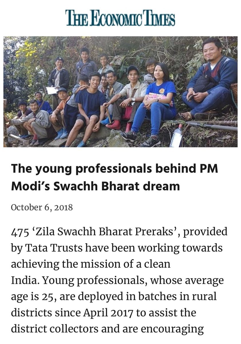 Our Yuva Shakti is at the forefront of creating a Swachh Bharat. #Gandhi150 
economictimes.indiatimes.com/news/politics-…

via NaMo App