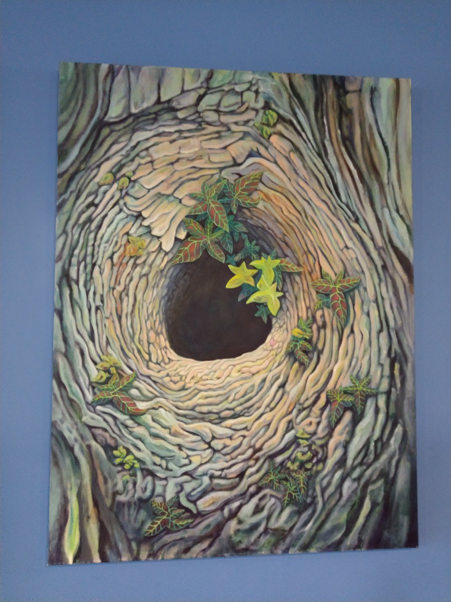 spotsalonatx's tweet photo. Here at The Spot Salon we have been honored and lucky to have Alan Winter's paintings grace our walls. His work is original, beautiful, and will be on display for the month of October at the Lake Travis Community Library Gallery in Austin TX.

#SpotSalonAtx #AustinSalon #trees https://t.co/Wj64axMyR3
