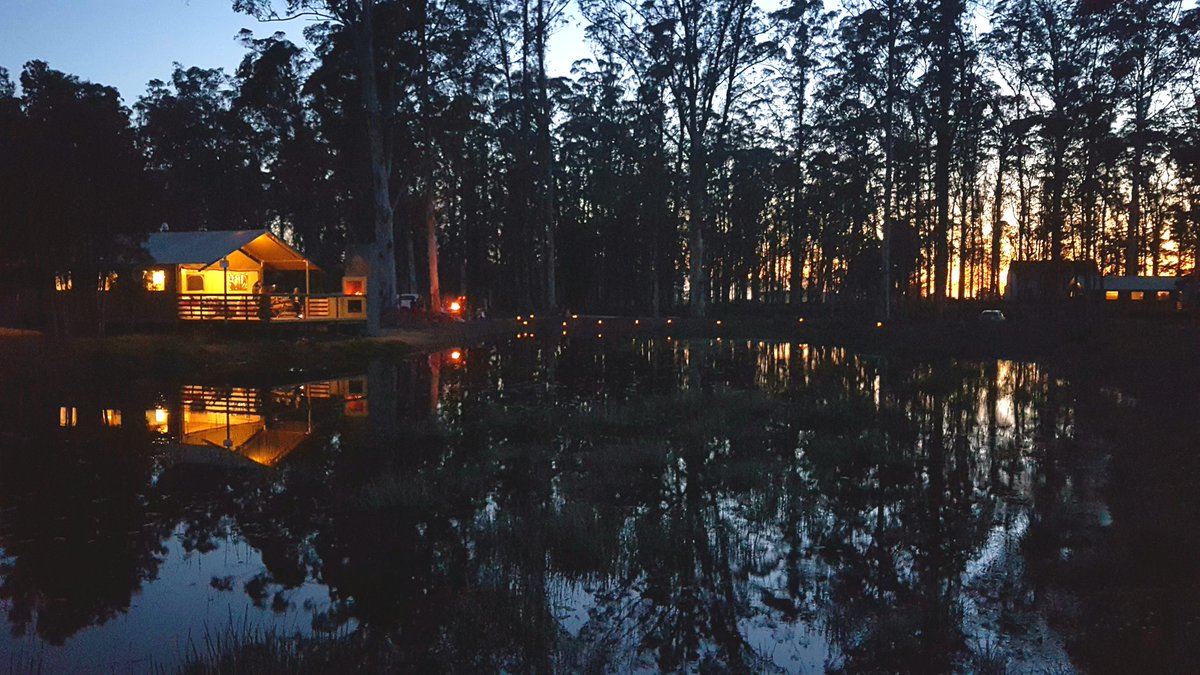 Good morning from <a href="/AfriCamps_SA/">AfriCamps</a> at Oakhurst. The newest camp in the #africamps range. Gorgeous setting near Wilderness on the Garden Route.