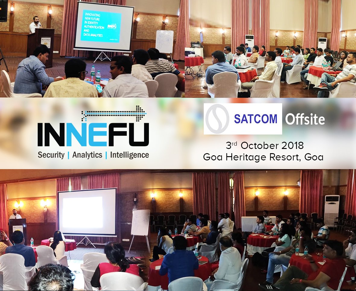 Innefu's tweet photo. #Innefu product training at Satcom offsite 

#ArtificialIntelligence #ProphecyGuardian #ProphecyInnsight  
#AuthShield #Authentication #MFA #2FA #UnifiedAuthentication https://t.co/cqrcCmtnzv
