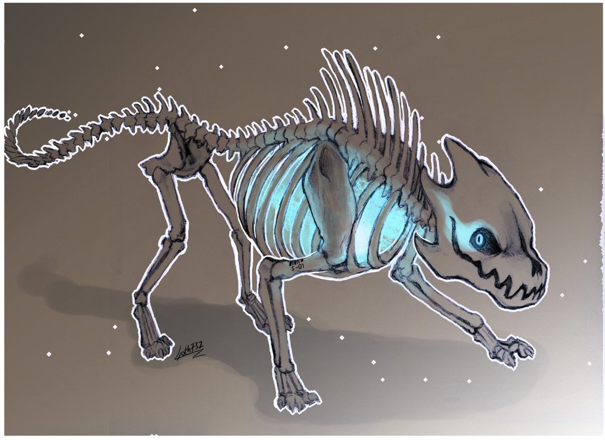 Someone mentioned the name Gaster. This seemed to cause a reaction as Glitch starts furiously growling.