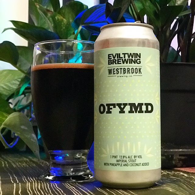 jdstonedesign's tweet photo. #OFYMD what does it mean? @westbrookbrewingco ? @eviltwinbrewing ? 
This awesome colab pours like syrup, it's so #thicc . You can't go wrong with coconut in a stout, but the pineapple gives it a real interesting twang. You would never guess this tropical… https://t.co/DTvQQkCK8G https://t.co/FOOk6RhH2m