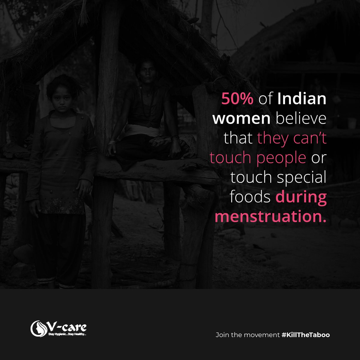 HLDSFoundation's tweet photo. V Care wants a #taboofreeIndia. To spread awareness about periods that they are nothing but blood flowing out of a woman's body.
#Periods don't make you impure, but #unhygienicperiods can make you #unhealthy.
#killthetaboo
#sanitation #menstrualhygiene #TalkingHygiene  #MeToo https://t.co/vGSDxalVZz